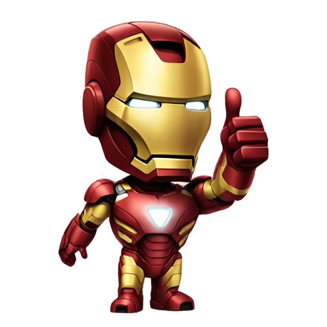 iron man giving a thumbs up sticker