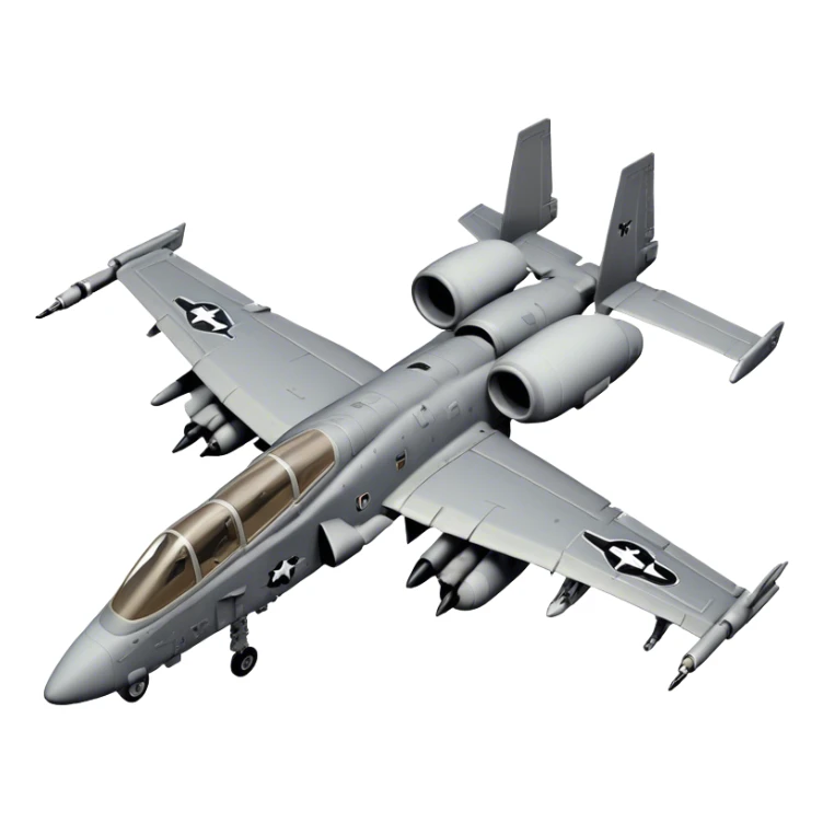 Warthog Jet (A-10 Thunderbolt II) - Fairchild Republic (Model Year: 2022) (Iconic colour: Desert camo) sticker