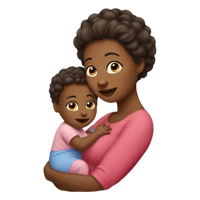 mom and baby sticker