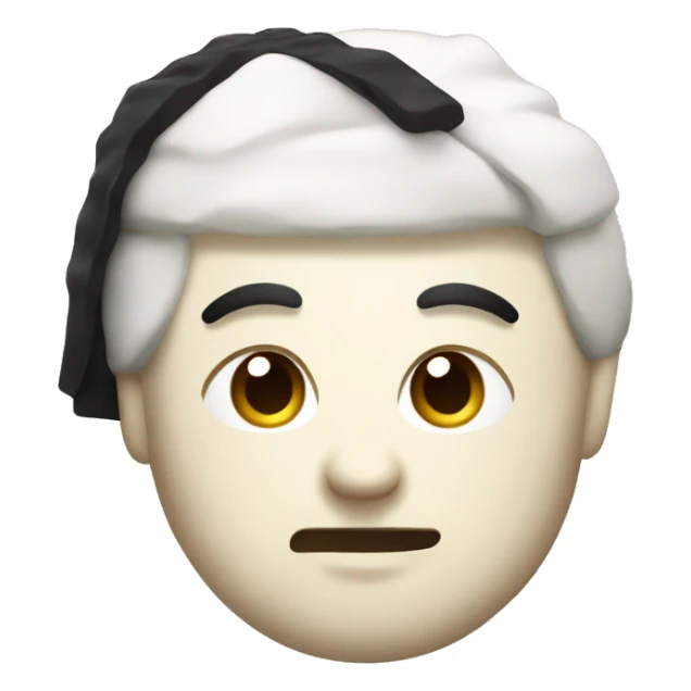 a food sushi with sheeshing face sticker