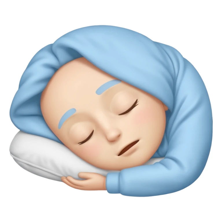 REM Sleep in the style of an iOS emoji sticker