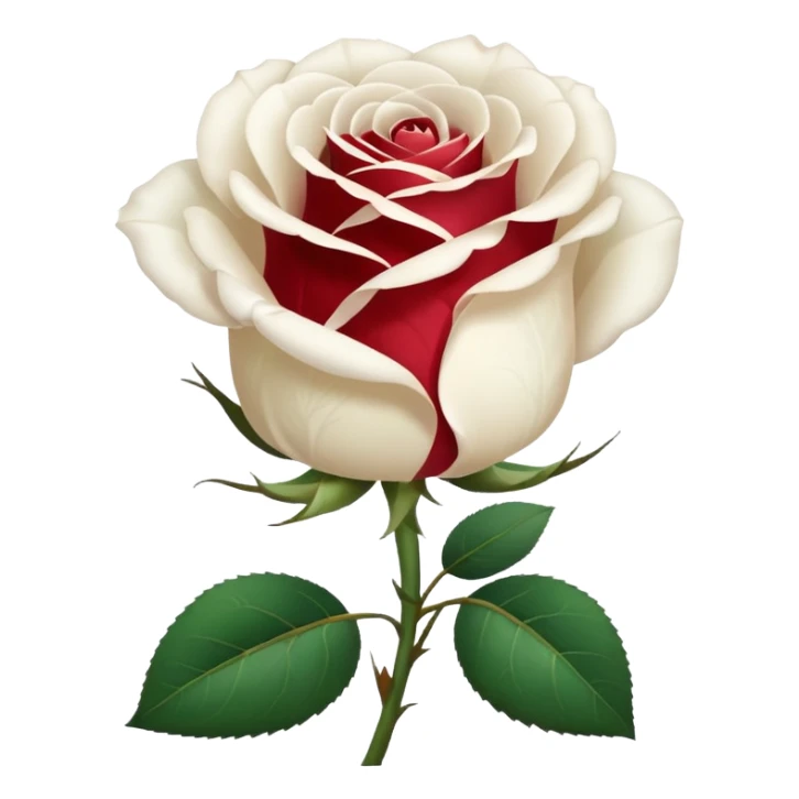 white rose sticker