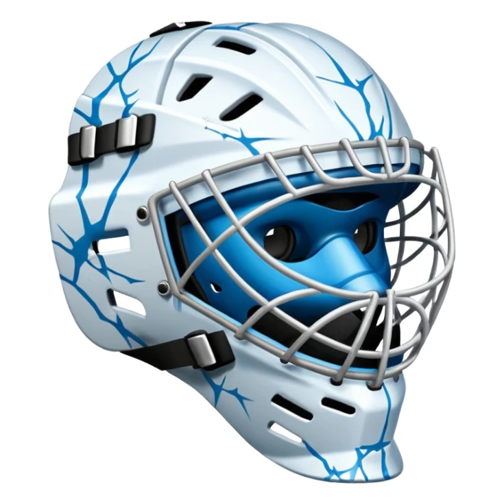 Goalkeeper mask of ice hockey  sticker