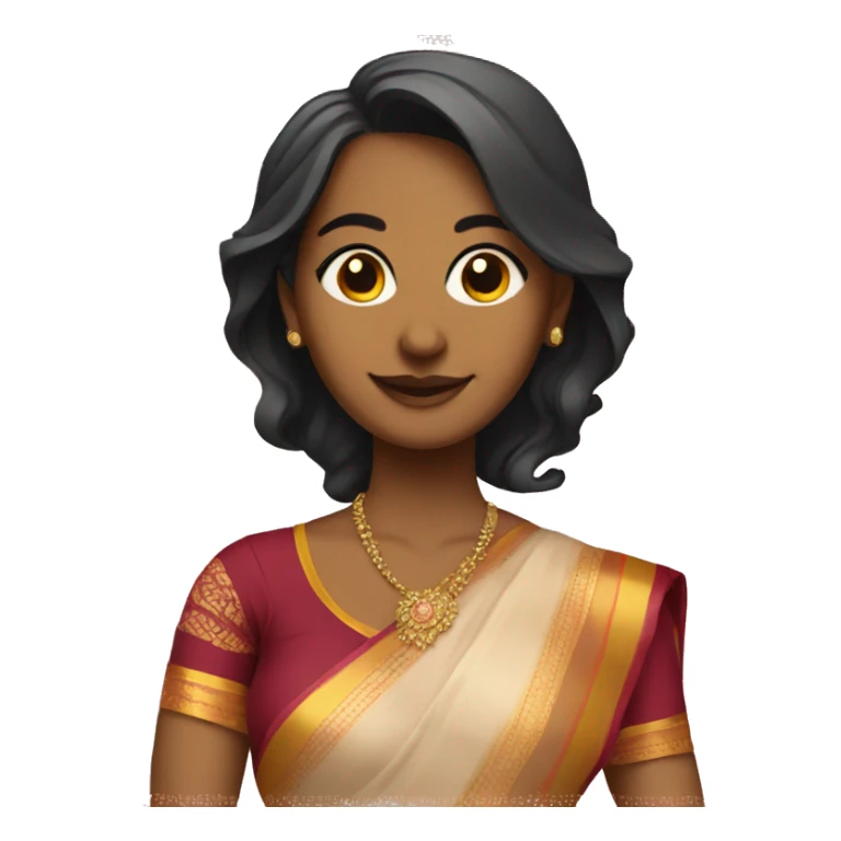 ai avatar for indian female in saree  sticker