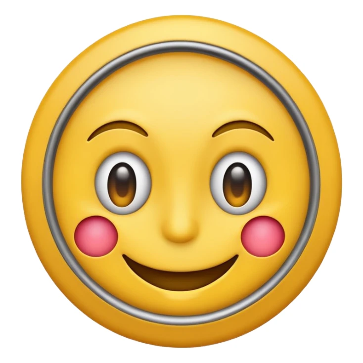 smiling rmoji with ticking eye sticker