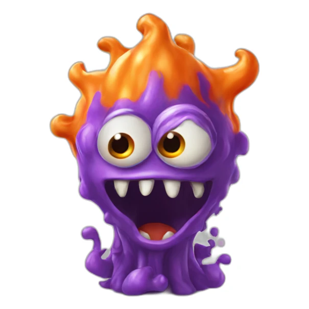 Smell - monster - in- valencia-flag-colors sticker