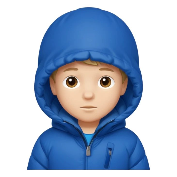young boy in puffy winter coat











 sticker