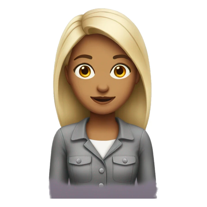 girl go to the work  sticker