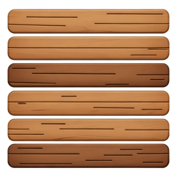 wood plank that has no holes in it.  sticker