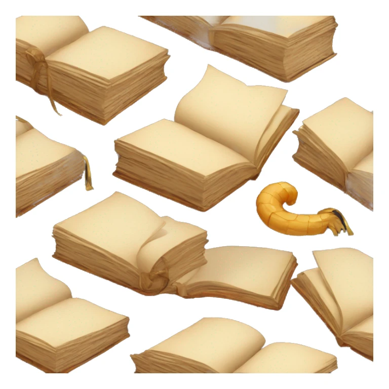 pile of books and scrolls, dungeons and dragons sticker