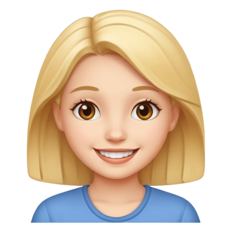 A cute girl emoji sticker