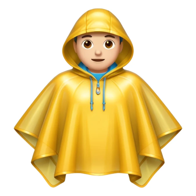 rain poncho transparent sticker