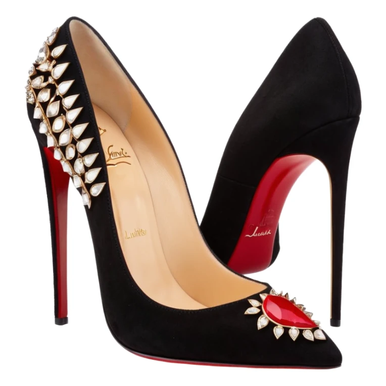 Christian Louboutin
Mix Kate 100 embellished suede pumps sticker