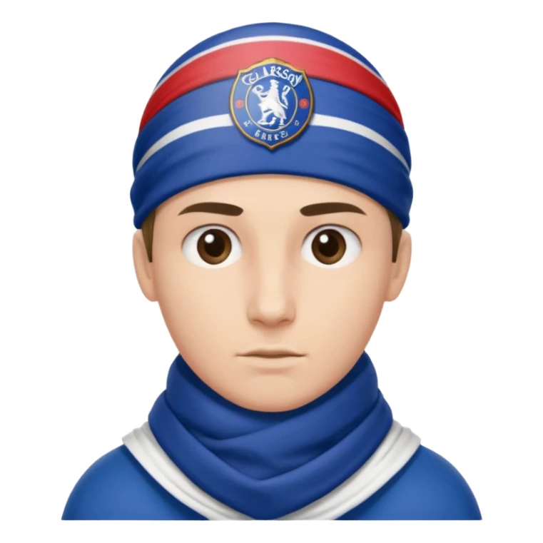 Glasgow Eangers football head and scarf head sticker