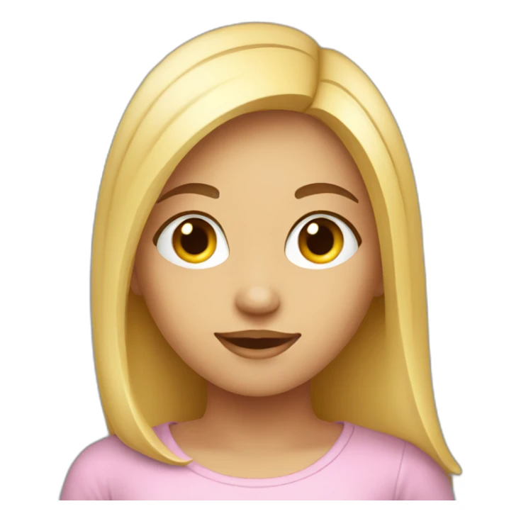 a cute young woman who uses a computer sticker