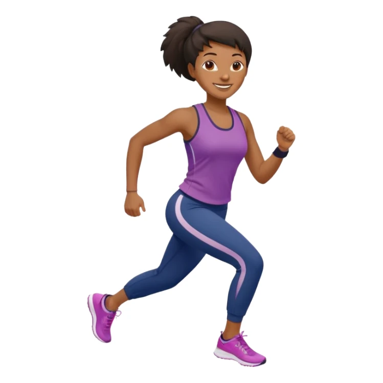 Morning Jogger black woman sticker