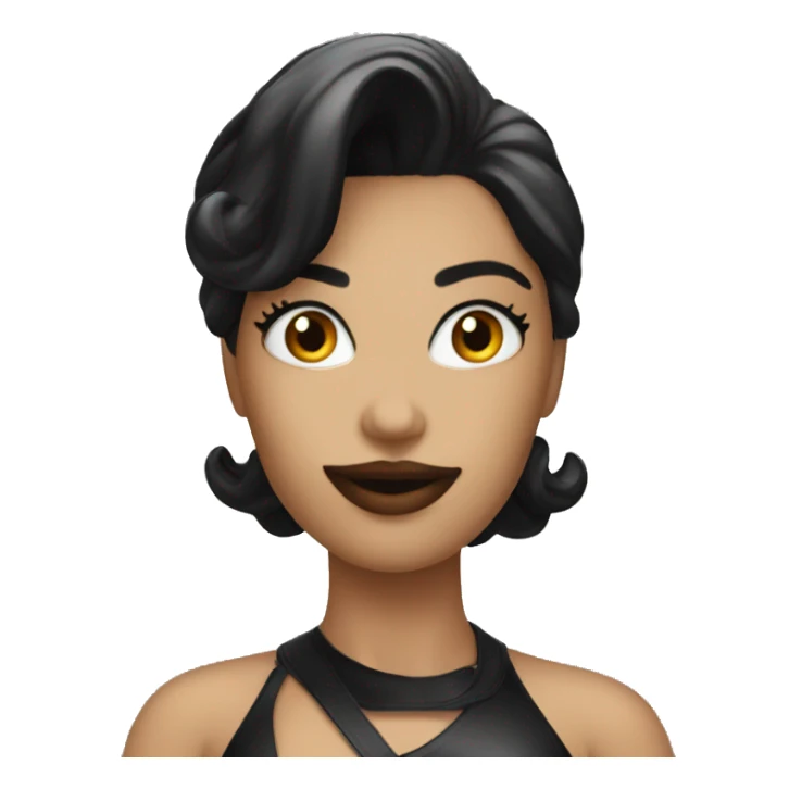 latex beauty in black sticker