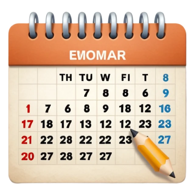 quiero un emoji que me muestre la fecha del dia sticker