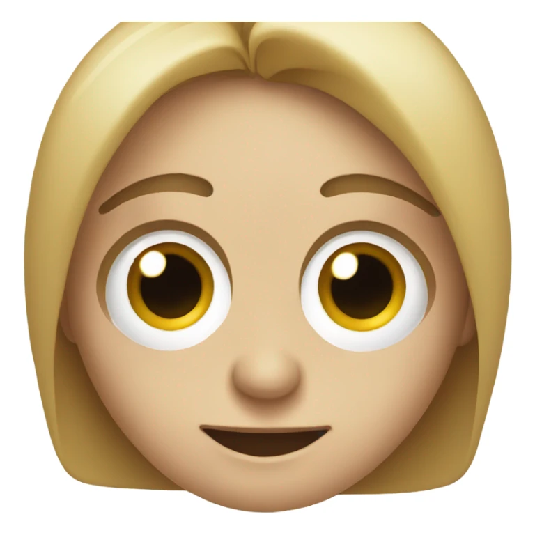 Face with button eyes sticker