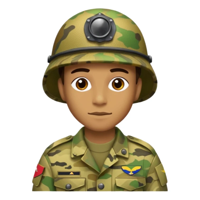 Quiero un soldado con el camuflado camaleón colombia  sticker