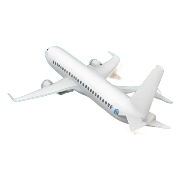 an airplane fliying around the world sticker