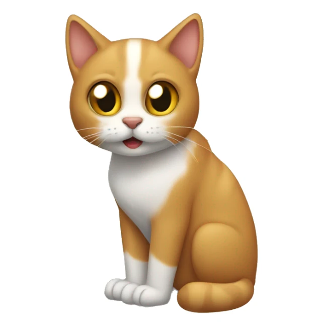 Gato mordiendo sticker