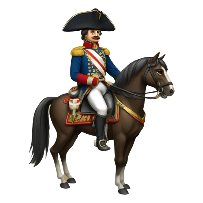 Russian cavalier of the Napoleonic Wars sticker