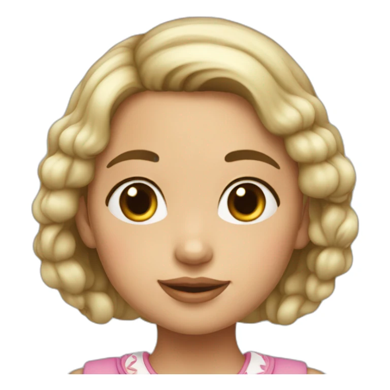 Niña de piel clara sticker