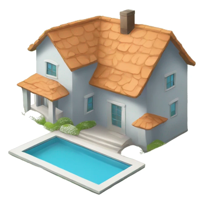Illustration of a house with question marks floating around it. sticker