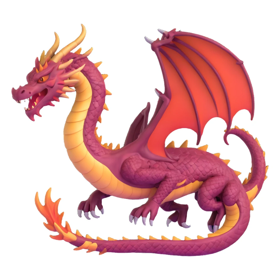 majestic dragon ready for battle sticker