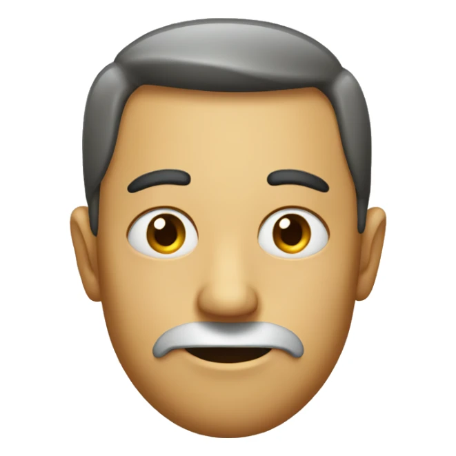 Regular face emoji but it has a side eye just one eye sideways  sticker