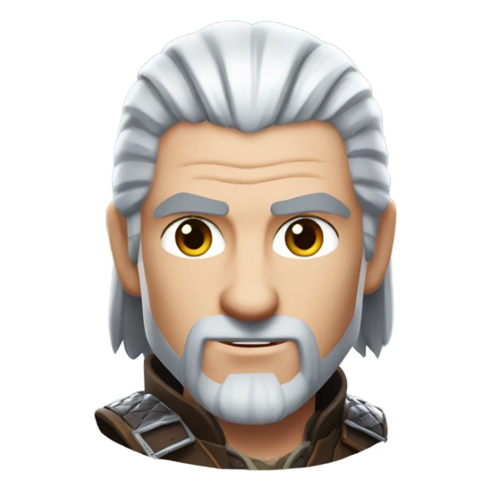 geralt of rivia from witcher 3 sticker