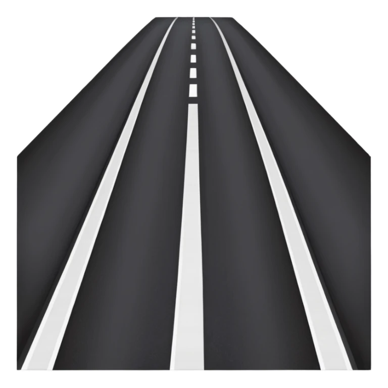 a new highway with bright lines and smooth surface sticker