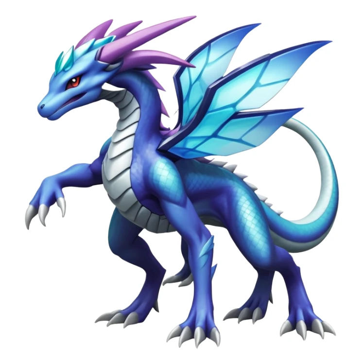  cool edgy shiny colorful Suicune-Dialga-Reptile full body sticker