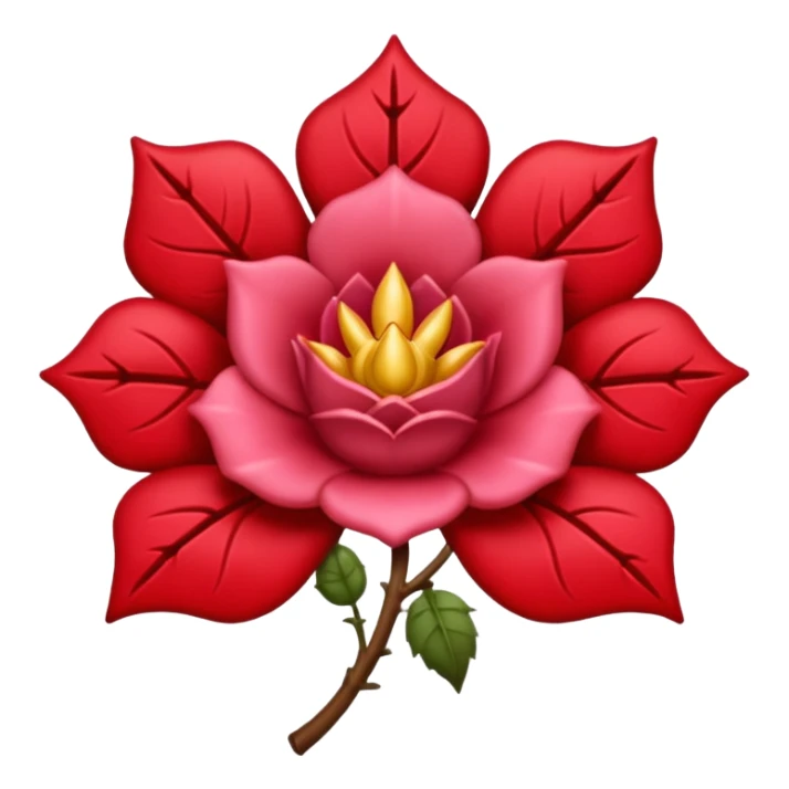 brasão medieval rosa de sangue vermelha sticker
