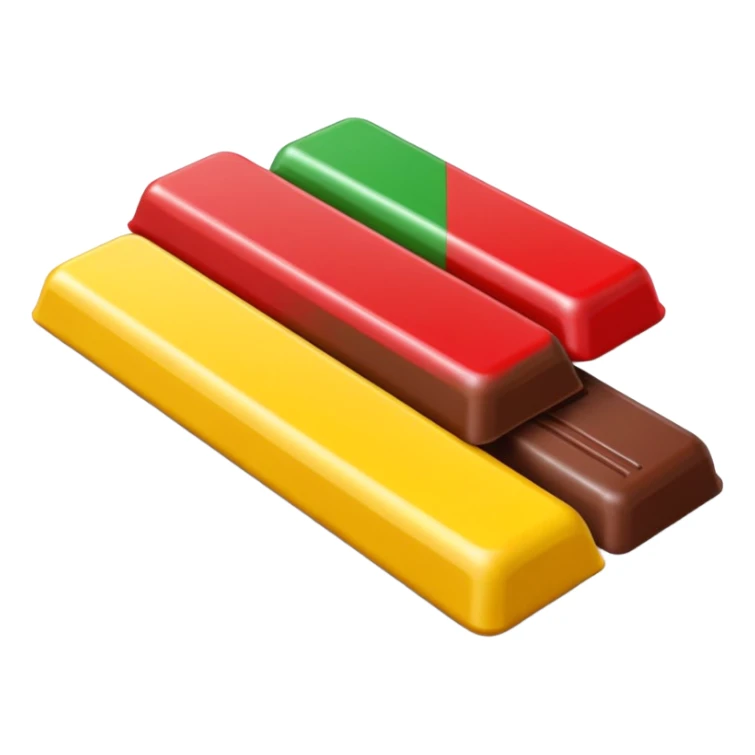 Rød-gul-grønn KVIKK LUNSJ bar sticker