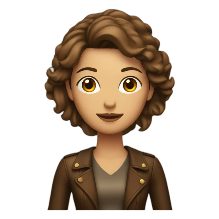 woman leather sticker