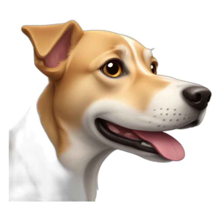 Chien avec la tête de elon musk sticker