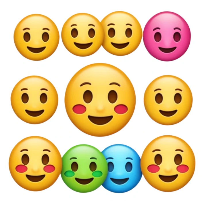 3D emoji-style icon, promotional label, emoji style.
 sticker