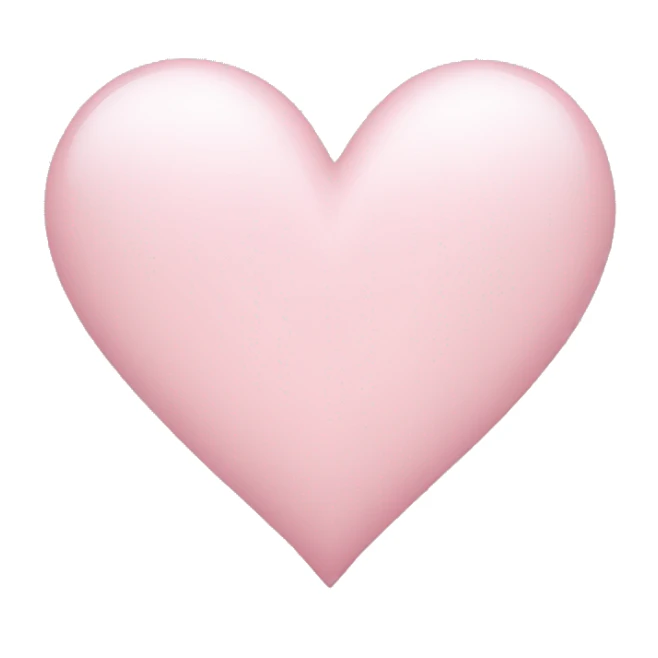 Light pink heart sticker