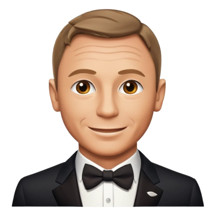 James Bond exactly similar to daniel craig sticker