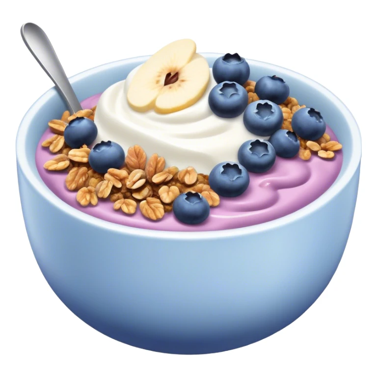 blueberry yogurt bowl sticker