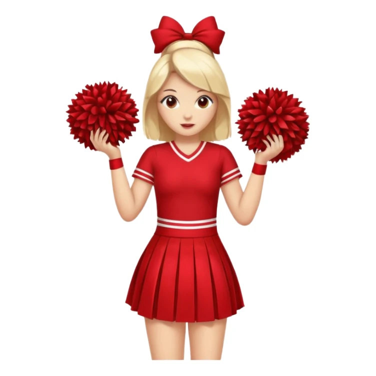 cheer leader dress sticker