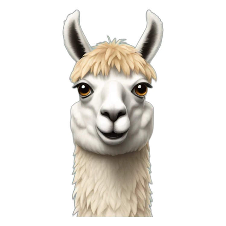 Animal llama xon texto "colifas" en la parte inferior sticker