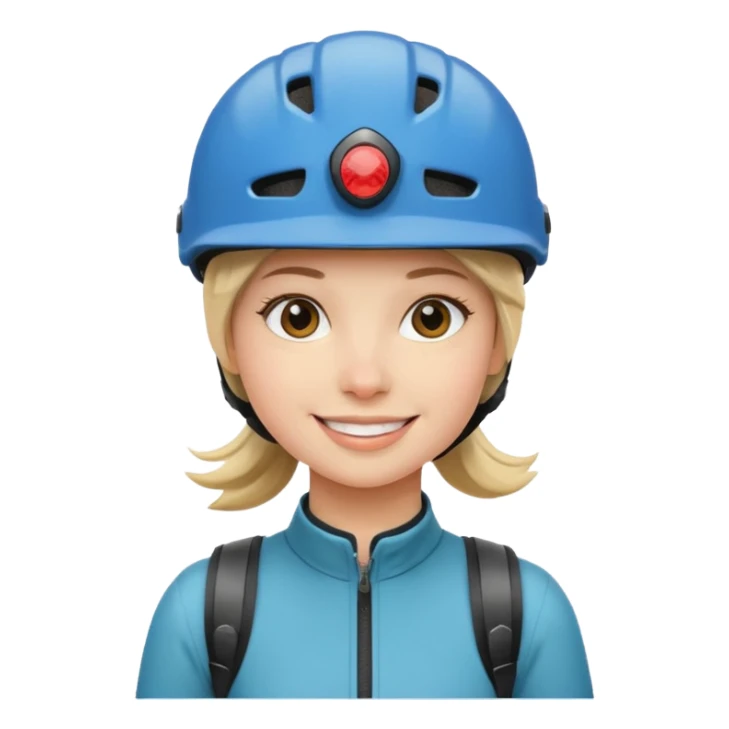 girl with bike helmet sticker