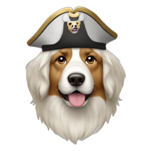 Pyrenees mountain dog White pirate costum sticker