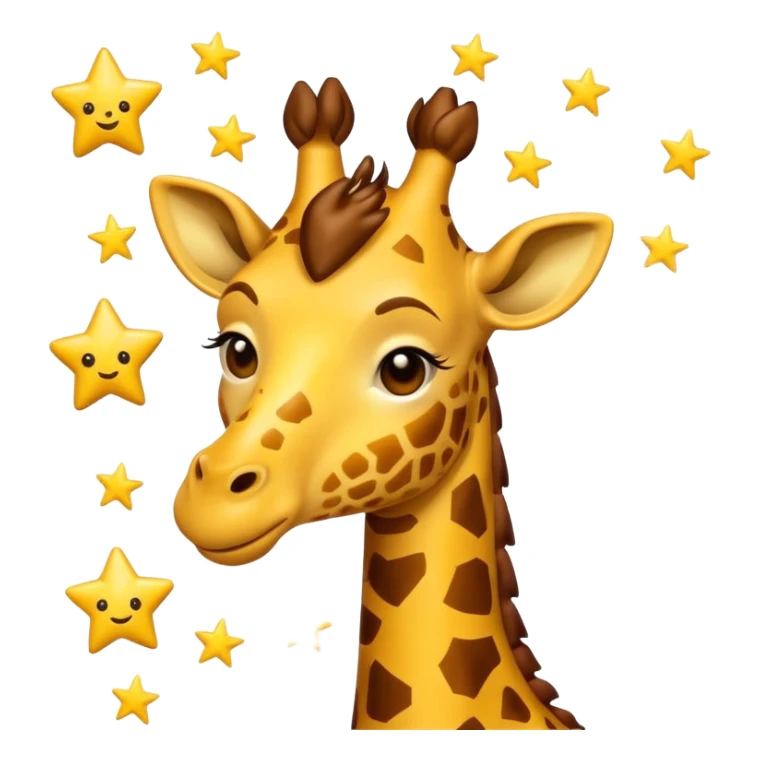 create a emoji of a drunk giraffe sticker