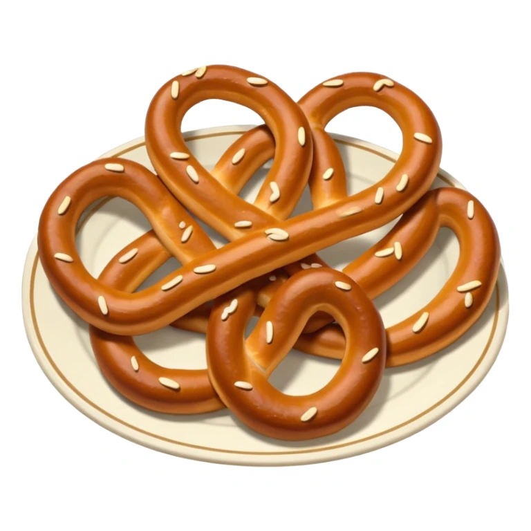 Plate of Pretzel sticker