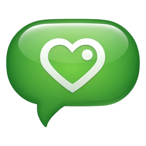 green speech bubble emoji containing white checkmark no face sticker