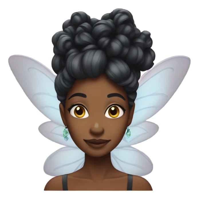 beautiful black fairy sticker